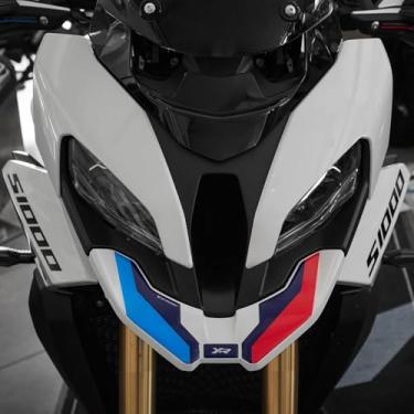Imagem de Resin Bike Adesivos 3D de motocicleta compatíveis com BMW S 1000 XR 2020-2025. Proteção da ponta frontal contra impactos e arranhões. Adesivo 3D Resin Gadget Moto