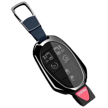 Imagem de Capa protetora para chave remota de carro, capa protetora, compatível com Dodge Durango/Magnum/Journey, compatível com Ram Challenger carregador(Style 1 Blue)