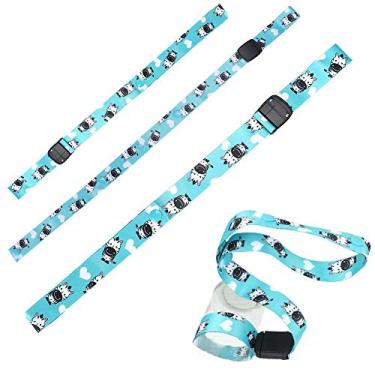 Imagem de ZJchao Suporte para Copo de Mamadeira Ajustável, Durável, Não Poliéster, Trela para Carrinho de bebê, Acessório de Brinquedo, Design Colorido, 2,5 Cm de Largura (16#)