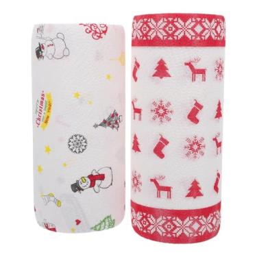 Imagem de DOITOOL 2 rolos de folhas de papel encerado de Natal - papel manteiga de natal para assar - folhas de papel de cozimento à prova de óleo para sanduíches, alimentos artesanais de cozinha
