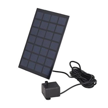 Imagem de KIMISS Adequado para Bomba de Fonte Solar Com Acionamento Direto, 6 Bicos, Baixo Consumo de Energia e Início Rápido para Decoração de Jardim, Bomba de água Movida a Energia Solar 7V para Lagos e