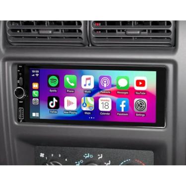 Imagem de Android 15 estéreo automotivo para Jeep Cherokee XJ 1997-2001 6,86 polegadas tela sensível ao toque 2G + 32G sem fio Carplay Android Auto Car Radio Unidade de navegação GPS com Bluetooth WiFi FM/RDS