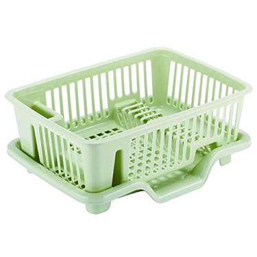 Imagem de Escorredor de louça, escorredor de louça, prateleira de armazenamento de cozinha, prateleira de secagem de louça, prateleira de armazenamento de pratos doméstico, rack de tigela (C)