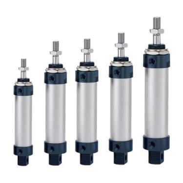 Imagem de Cilindros pneumáticos de ar duplo comprimido MAL mini cilindro furo 16/20/25/32/40 mm curso 25/50/75/100/200/300/400/500 alavanca única (curso de 300 mm, furo 16 mm)