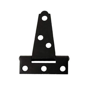 Imagem de 2 peças de 5 cm em forma de T à prova de ferrugem de ferro leve dobradiças dobradiças de porta