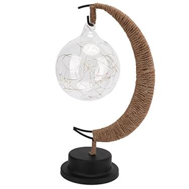 Imagem de Acouto Lâmpada Lunar LED de Cor Boêmia Com Corda de Cânhamo para Decoração de Casa e Festas Ao Ar Livre
