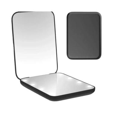 Imagem de Espelho De Maquiagem Mini LED Portátil 1X 2X Aumentador Iluminado Espe