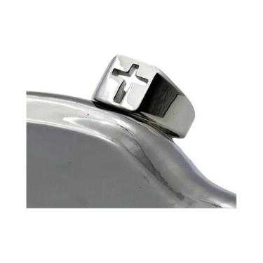 Imagem de Anel de cruz de Jesus em aço inoxidável 316L para polimento de joias v