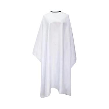 Imagem de Avental De Cabeleireiro Antiestático Preto Com Gola De Botão, Capa De 