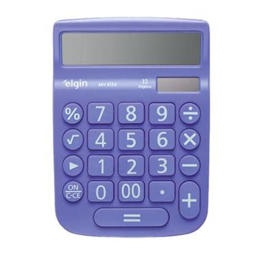 Imagem de Calculadora de Mesa Elgin 12 Digitos Azul, ELGIN