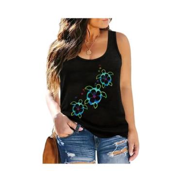 Imagem de Camiseta Feminina De Verão Sem Mangas Com Estampa De Apanhador De Sonh