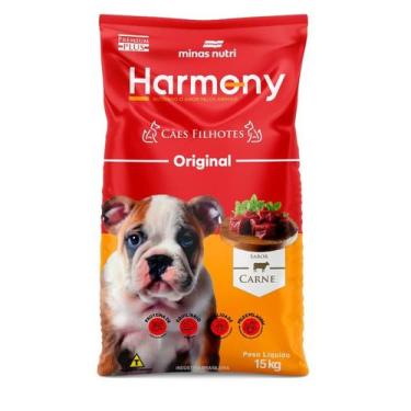 Imagem de Ração Harmony Original Cães Filhotes 15kg Premium Plus