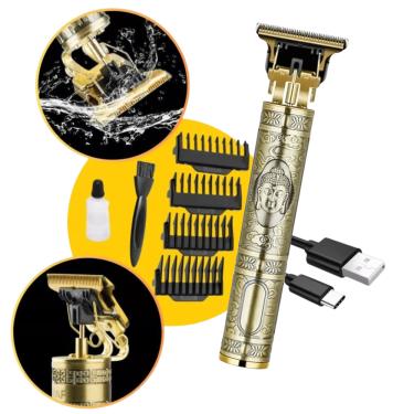 Imagem de Barbeador Aparador Profissional Lâmina Titânio Recarregável