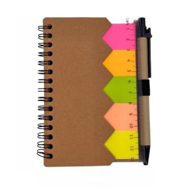 Imagem de Caderno de Anotações com Caneta e Bloco de Notas Tipo Caderneta para Uso Diário Caderno A5 Estilo Caderno de Anotações Caderno Capa Dura Alternativa ao Fichario A5