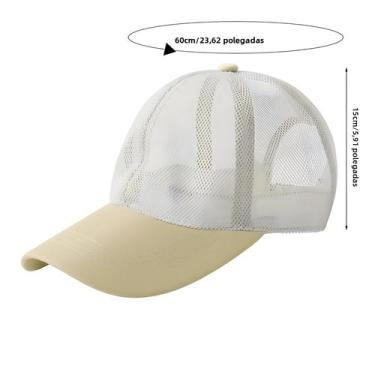 Imagem de Boné de Beisebol Unissex de Malha - Secagem Rápida, Proteção Solar e R