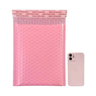 Imagem de Envelopes De Bolha Poliéster Rosa Verde Azul 20 Peças Com Selagem Auto
