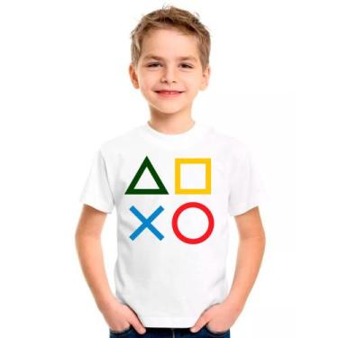 Imagem de Camiseta PLAYSTATION Games Jogos Moda Infantil Roupa Criança 01, Model