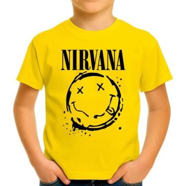 Imagem de Camiseta Camisa Infantil Juvenil Banda de Rock Nirvana MD6 - Casetal, 
