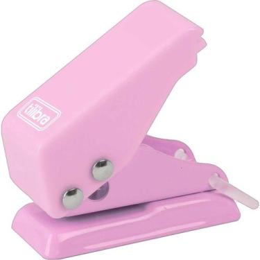 Imagem de Perfurador 1 Furo 10 Folhas P206 Rosa Tilibra