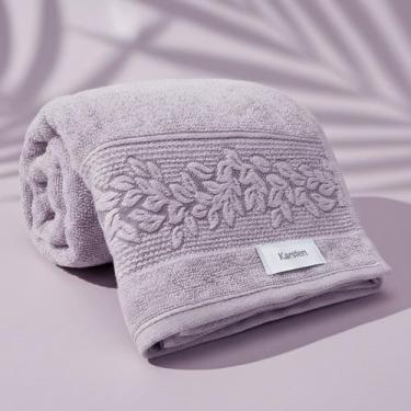 Imagem de Toalha de Banho Karsten Provence 100% Algodão - Barra em Floral Grossa