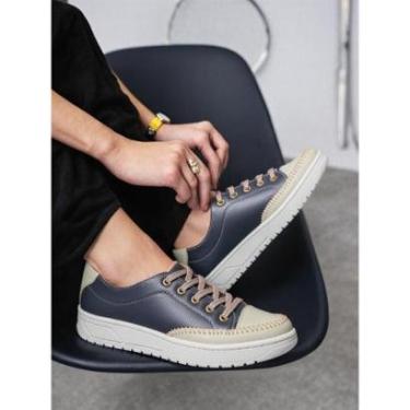 Imagem de Sapatenis Feminino Couro Legitimo Confortável Bella Dama-Feminino