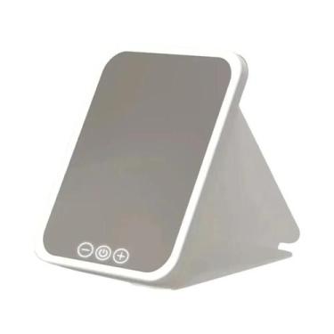 Imagem de Espelho De Maquiagem LED Em 3 Cores, Recarregável Por USB, Dimmer Touc