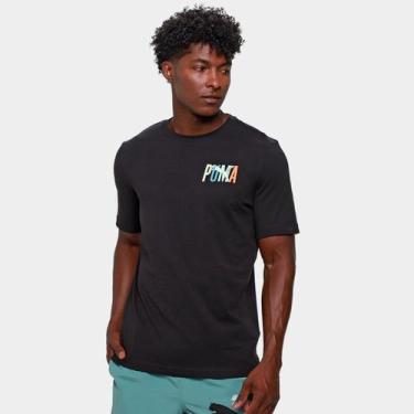 Imagem de Camiseta Puma Graphic Masculina, Off white, G