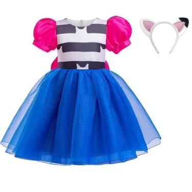 Imagem de Vestido De Princesa Gabby Dollhouse Para Meninas, Com Mangas Bufantes 