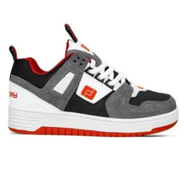Imagem de Tênis Freeday Ghetto Unissex | Cinza Vermelho-Unissex