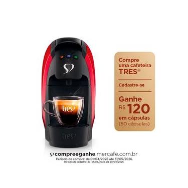 Imagem de Máquina de Café Três Corações G4 Luna Vermelha para Café Espresso - 209113