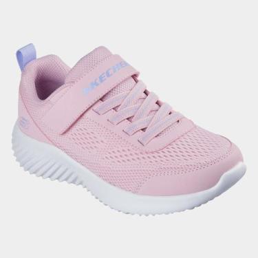 Imagem de Tênis Infantil Skechers Bounder Free And Easy Menina, Rosa claro, 30
