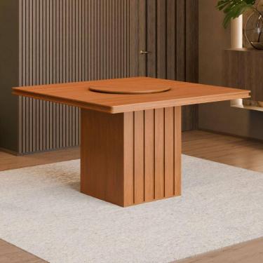 Imagem de Mesa de Jantar Quadrada com Tampo Giratório 8 Lugares Multimóveis CR50231