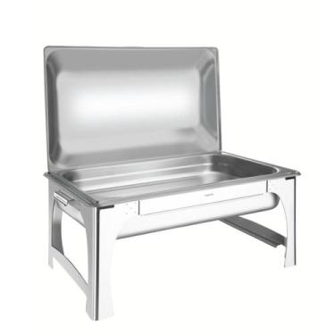 Imagem de Rechaud Tramontina Retangular em Aço Inox Banho Maria Tampa Removível 