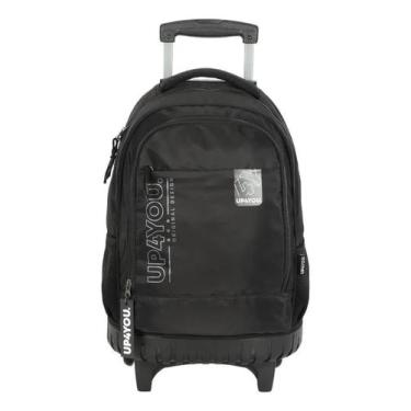 Imagem de MOCHILA CARRINHO DE RODINHA JUVENIL UP4YOU BY LUXCEL Preta, M, Preto