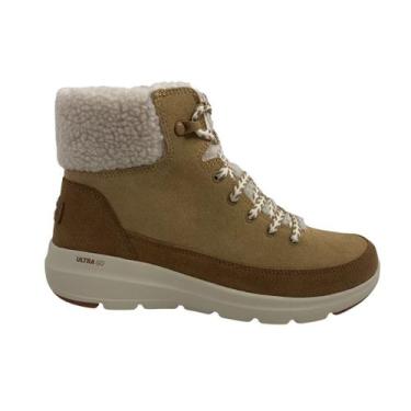Imagem de Bota Skechers Glacial Ultra Autumn Days Bege Scotchgard 3M - Castanho 