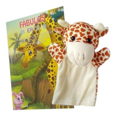 Imagem de Livro + Fantoche Fábulas Divertidas - A Girafa que queria - BRINQUE E 