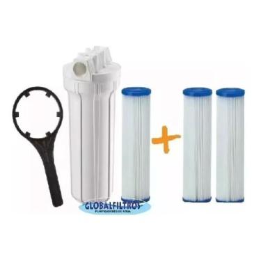 Imagem de Filtro Água Poço Caipira Nascente Cisterna 1800 L/h C 3refis - GBF