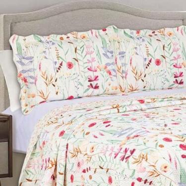 Imagem de Colcha Cobre Leito Casal Roupa De Cama Dupla Face Kit 3 Pçs - ISHOPPIN