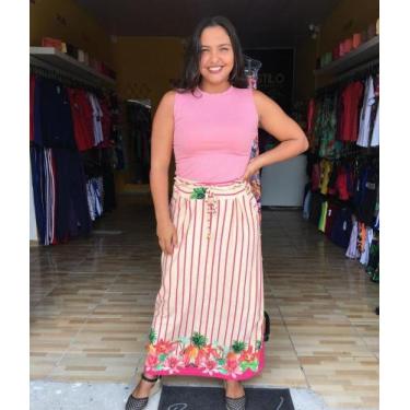 Imagem de Saia longa feminina - UMNOVOESTILO