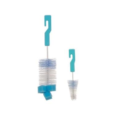 Imagem de Kit Escovas de Mamadeira Buba Azul - 2 Peças