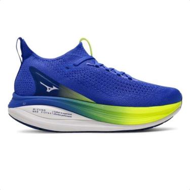 Imagem de Tênis Mizuno Neo Vista 2 Masculino, Azul, Verde, 38