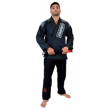 Imagem de Kimono Jiu Jitsu Keiko Summer Preto Adulto Unissex, A2