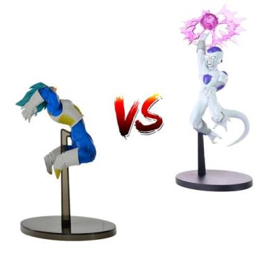 Imagem de Kit 2 Boneco Dragon Ball Super Vegeta Sayajin Blue vs Freeza - Bandai 