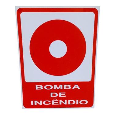 Imagem de Placa de Sinalização BOMBA DE INCENDIO 20X20 - ASELETRO