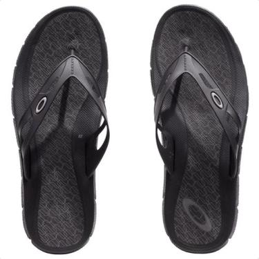 Imagem de Chinelo Oakley Operative Heritage Masculino, Preto, Preto, 44.