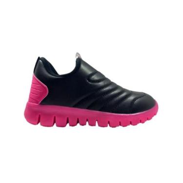 Imagem de Tênis novopé impermeável ref:10001263-19 infantil, Preto, Pink, 18