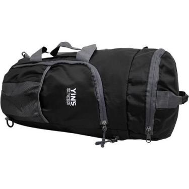 Imagem de Bolsa De Viagem Yins Dobravel Com Compartimento Externo Tam:21x27x24cm