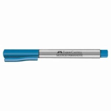 Imagem de Marcador Multiuso Permanente Ponta Média 1.0mm Faber-castell Azul Meta