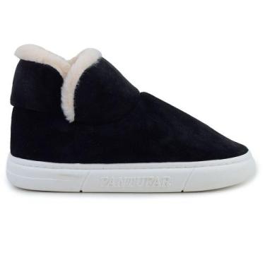 Imagem de Pantufa Unissex Specht Bota Peluciada Plush Preta - 801, Preto, 37