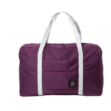 Imagem de Bolsa De Viagem Mala Dobrável Capacidade Impermeável Cores:Vinho - oem